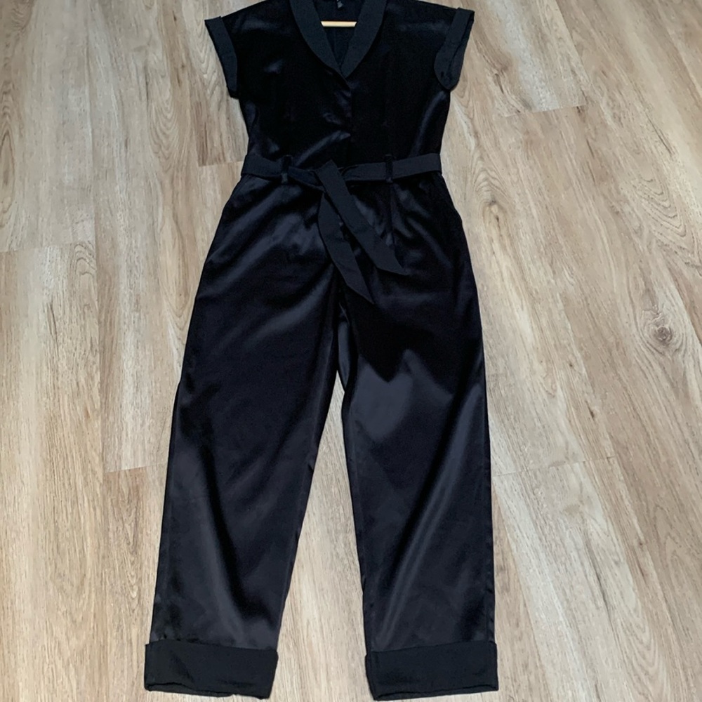 White House Black Market satin jumpsuit